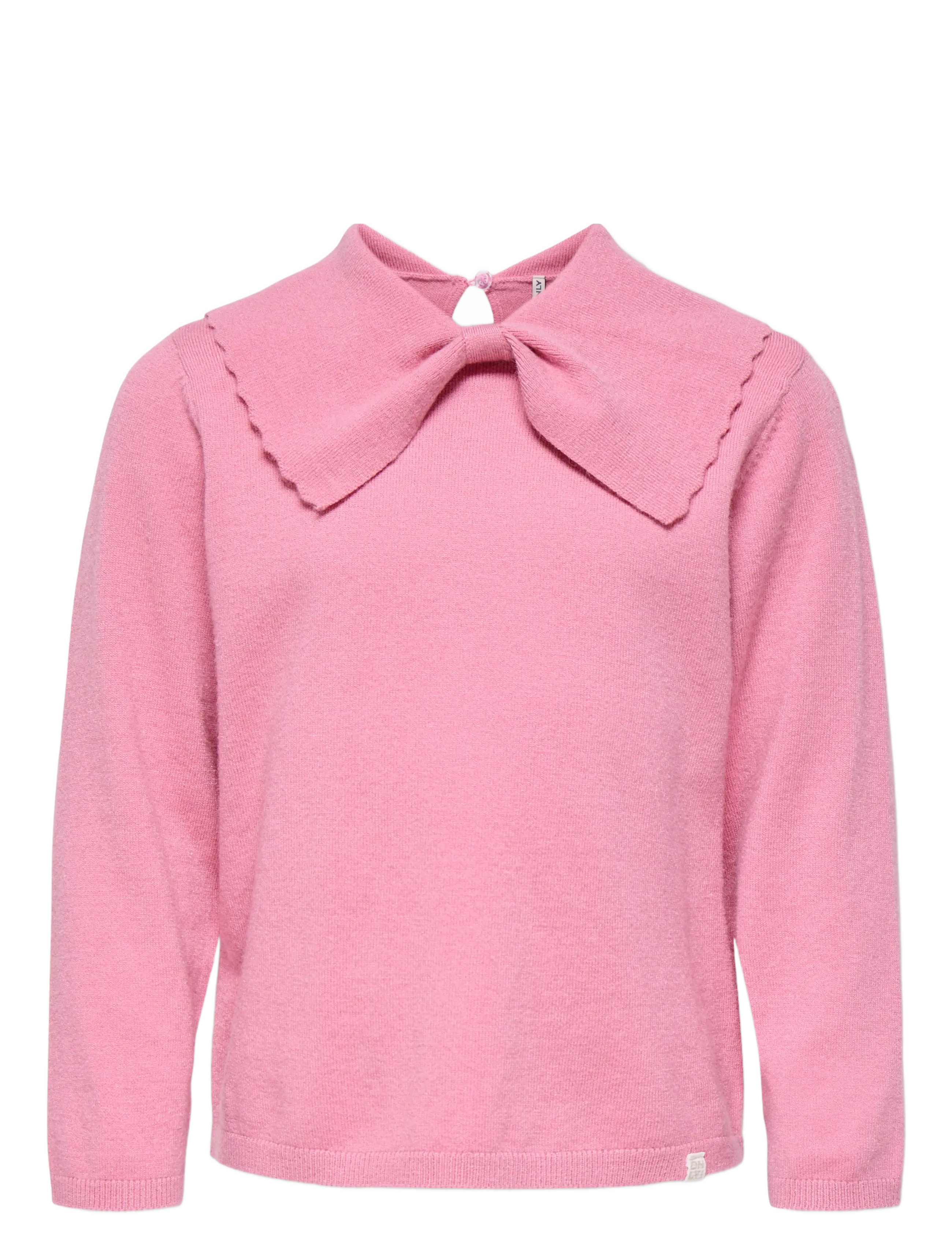 Kids Only - KMGKATIA LIFE LS O-NECK BOW COLLAR KNT - pullover - sea pink - 0