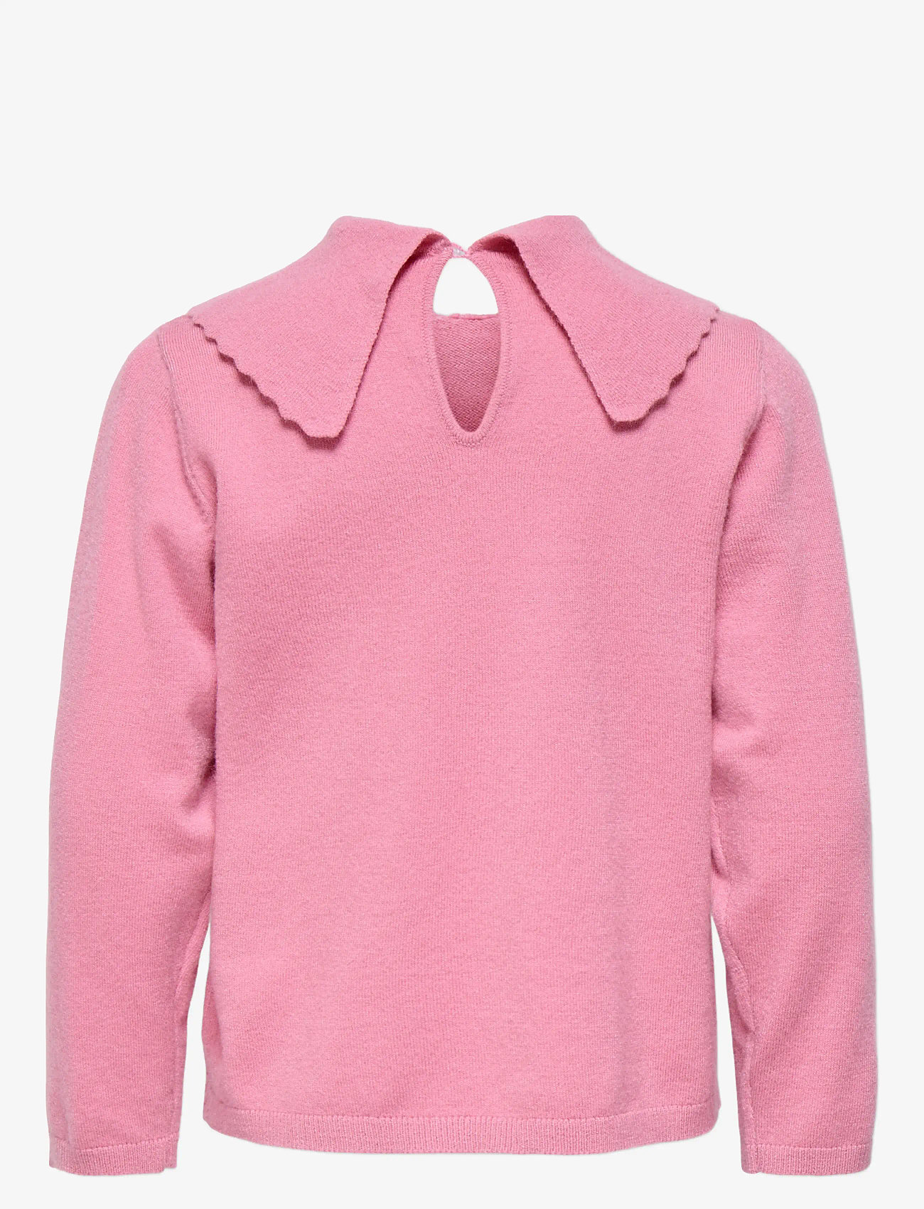 Kids Only - KMGKATIA LIFE LS O-NECK BOW COLLAR KNT - trøjer - sea pink - 1