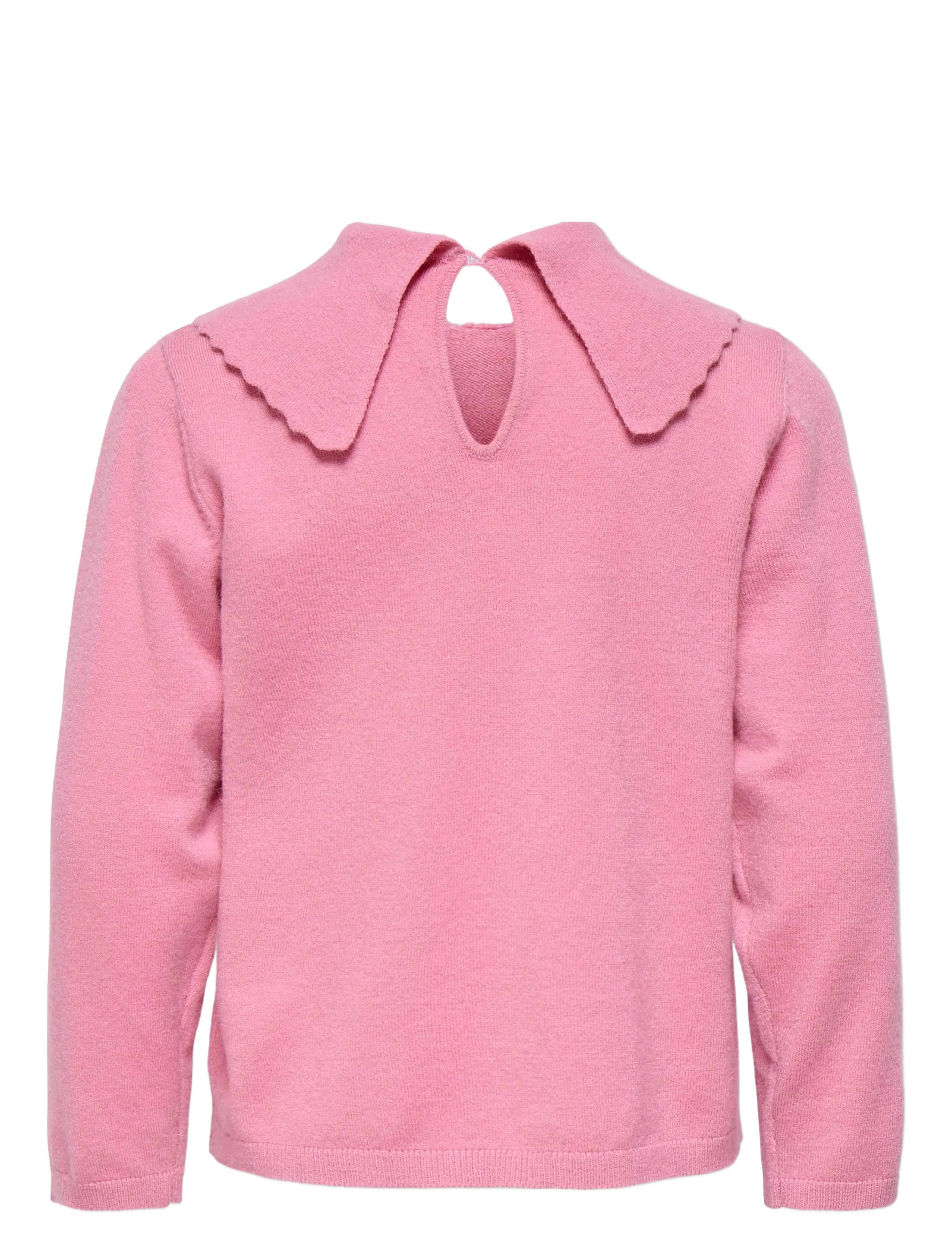 Kids Only - KMGKATIA LIFE LS O-NECK BOW COLLAR KNT - stickade tröjor - sea pink - 1