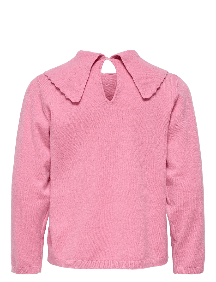 Kids Only - KMGKATIA LIFE LS O-NECK BOW COLLAR KNT - pullover - sea pink - 1