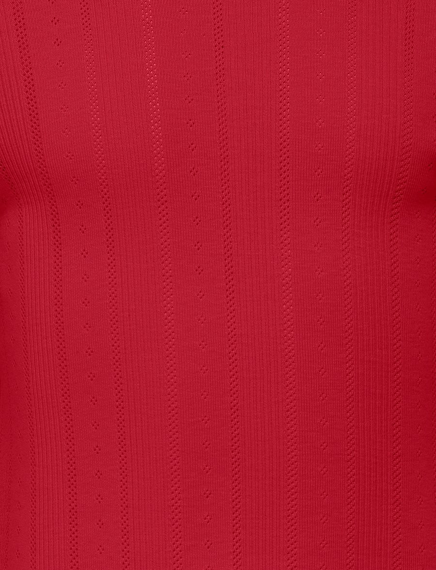 Kids Only - KMGCARLOTTA LIFE LS POINTEL FRILLTOP JRS - salsa - 2