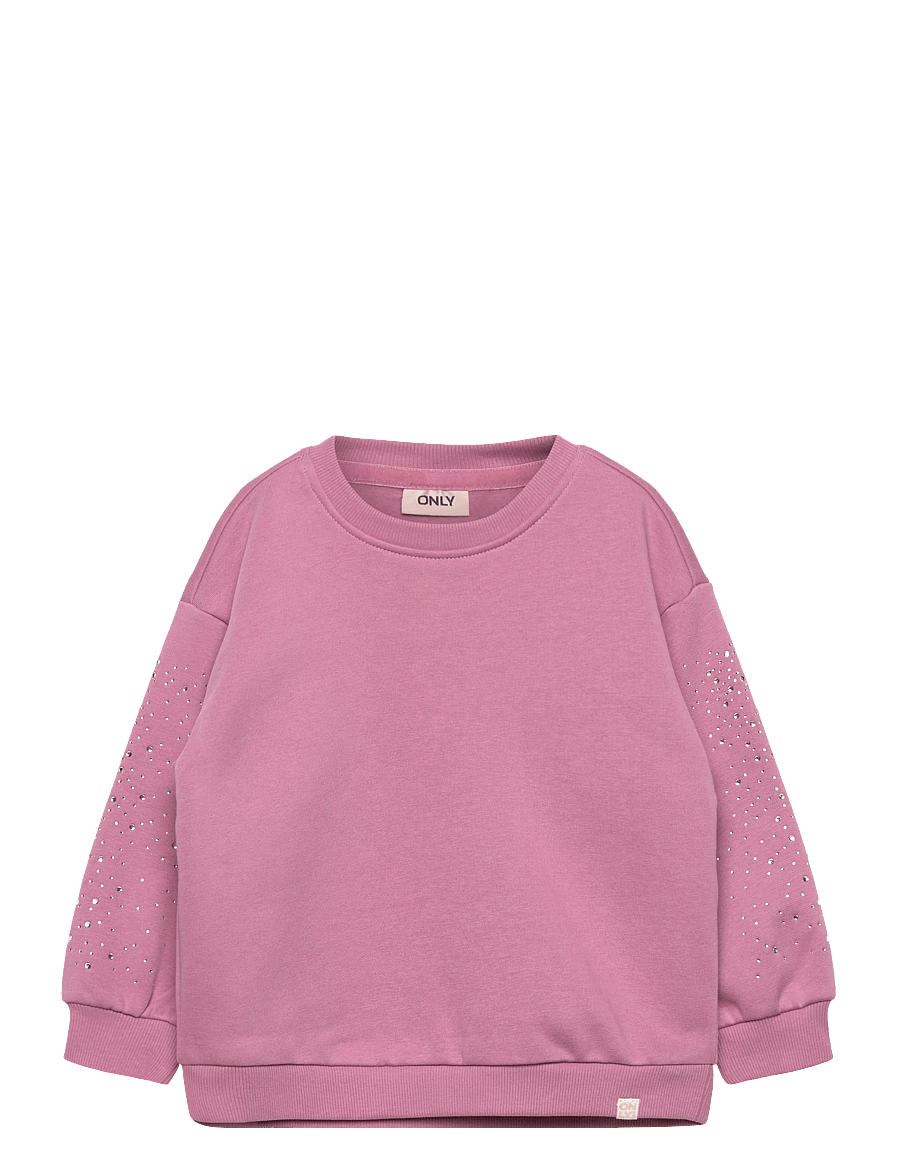Kids Only - KMGZENNA LIFE L/S LOOSE STONE BRU SWT - sweatshirts - mauve orchid - 0