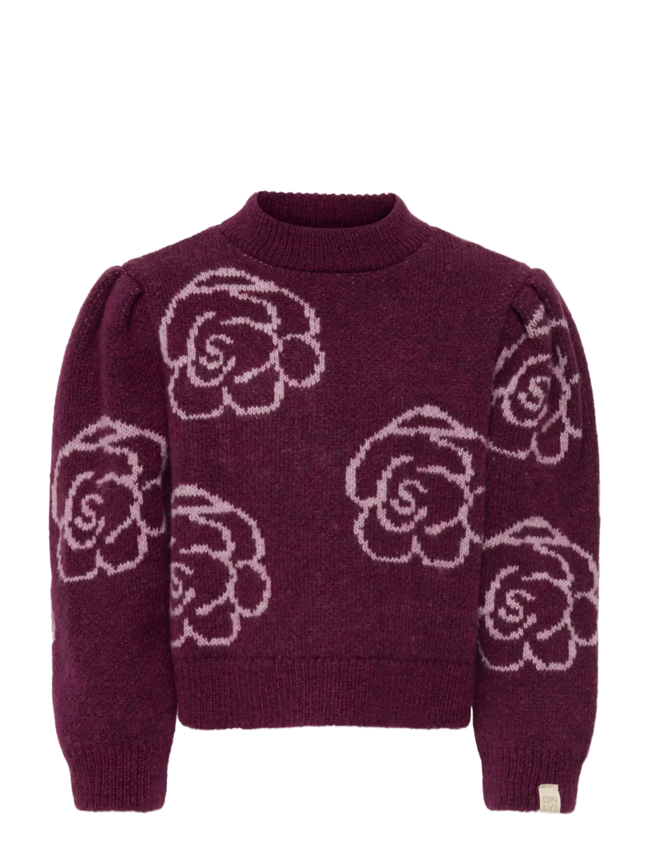 Kids Only KMGTINA L/S JACQUARD PULLOVER KNT - Kleidung - MAUVE WINE / burgundy