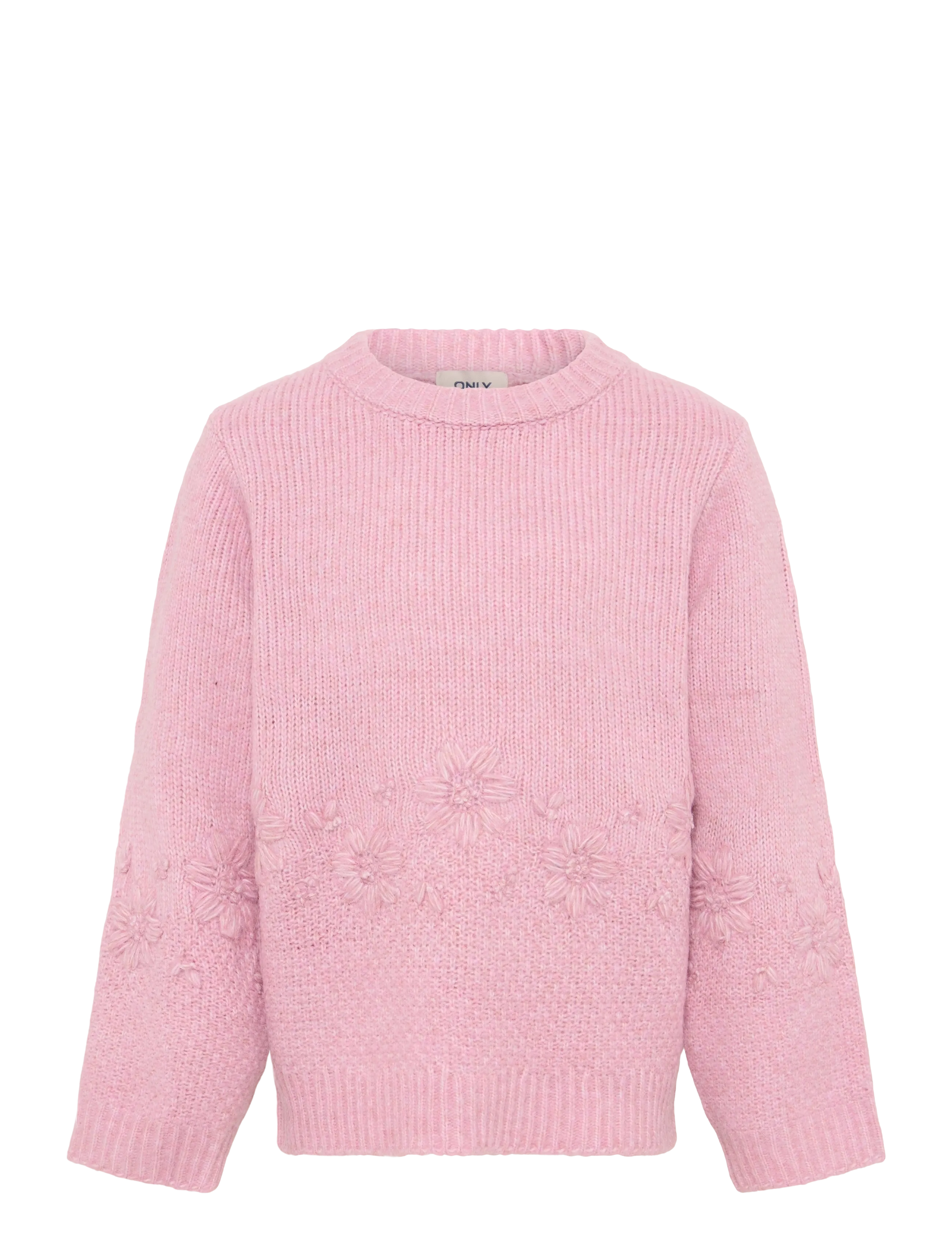 Kids Only KMGTANYA LS FLOWER EMB KNT - Kids 98-134 - MAUVE ORCHID / pink/rose