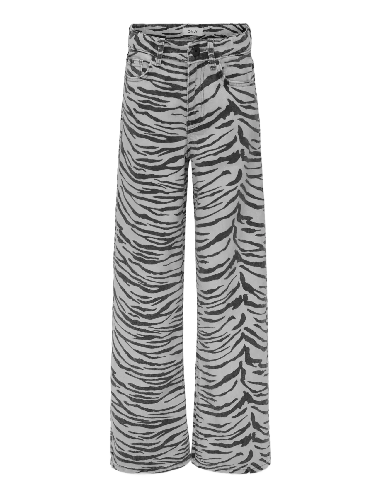 Kinder ONLY Koghope Hw Zebra Wide Dnm Sik Grau - 158 - Kinder