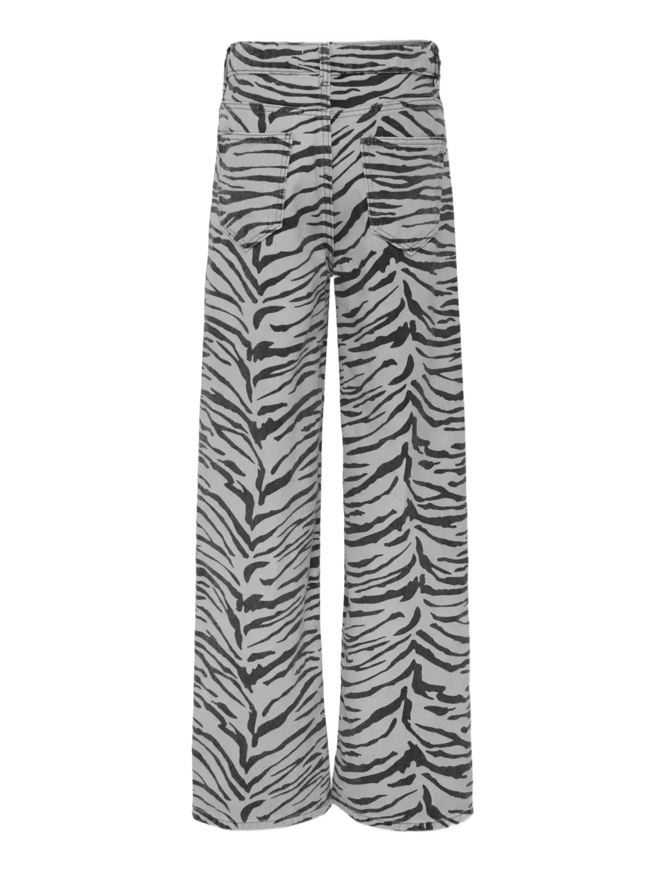 Kids Only - KOGHOPE HW ZEBRA WIDE DNM SIK - jeans met wijde pijpen - ecru - 2