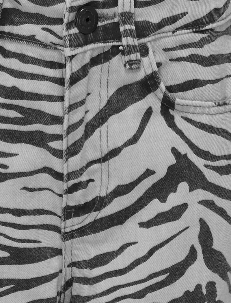 Kids Only - KOGHOPE HW ZEBRA WIDE DNM SIK - wide leg jeans - ecru - 3