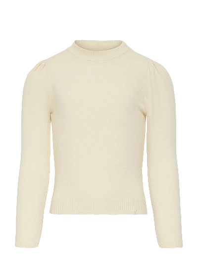 Kids Only KMGKATIA LIFE LS PUFF O-NECK CP KNT NOOS - Strickmode - WHITECAP GRAY / cream