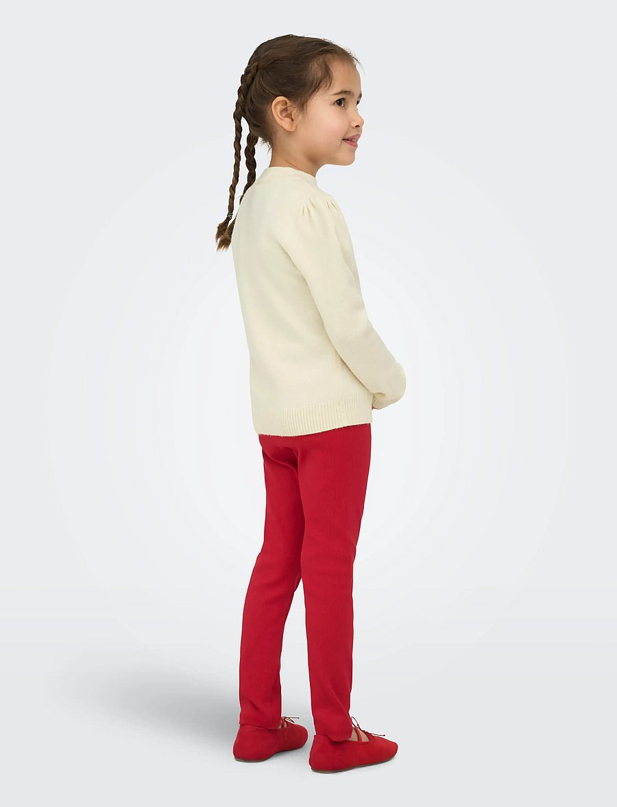 Kids Only - KMGKATIA LIFE LS PUFF O-NECK CP KNT NOOS - pullover - whitecap gray - 3
