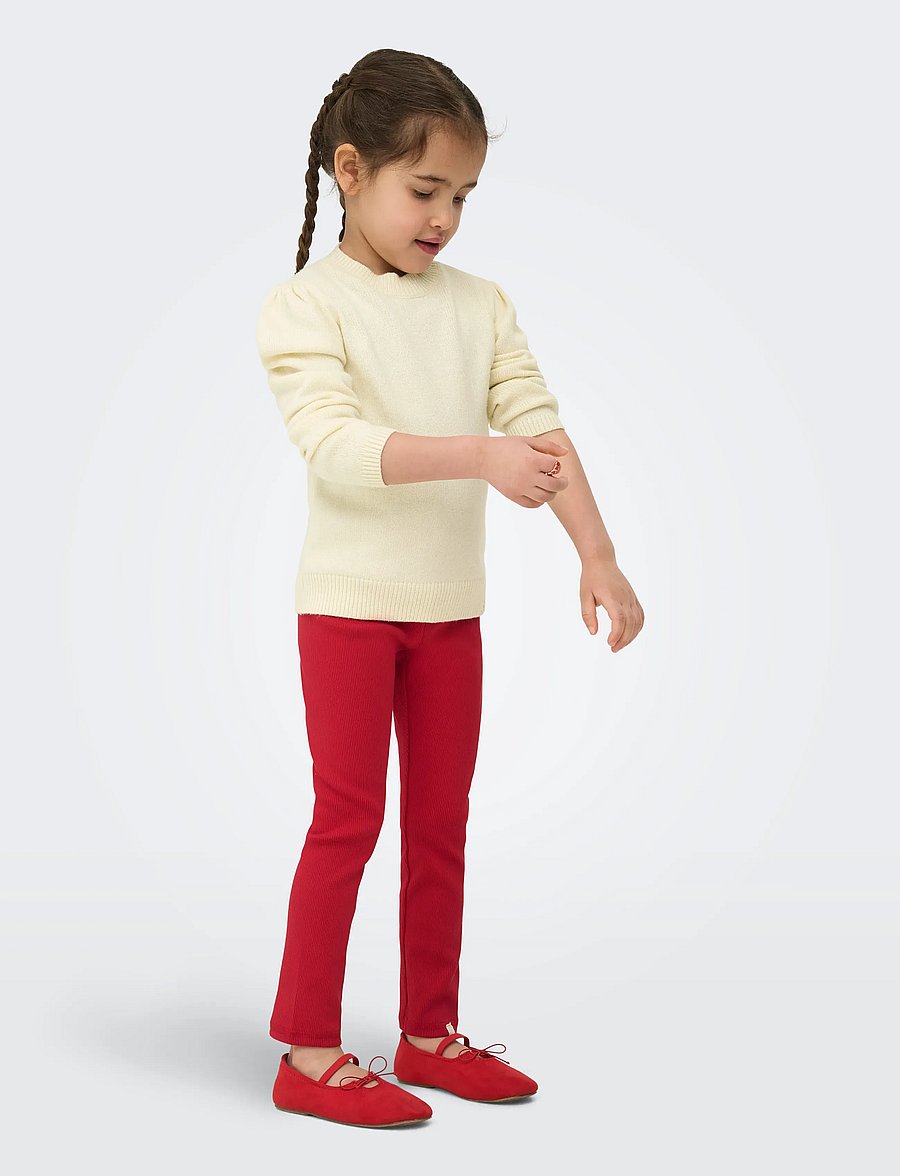 Kids Only - KMGKATIA LIFE LS PUFF O-NECK CP KNT NOOS - pullover - whitecap gray - 4