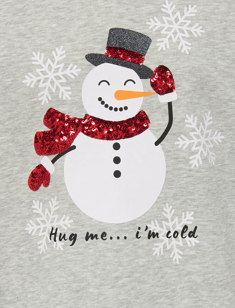 Kids Only - KOGYDA LIFE XMAS L/S O-NECK BOX SWT - dressipluusid - light grey melange - 2