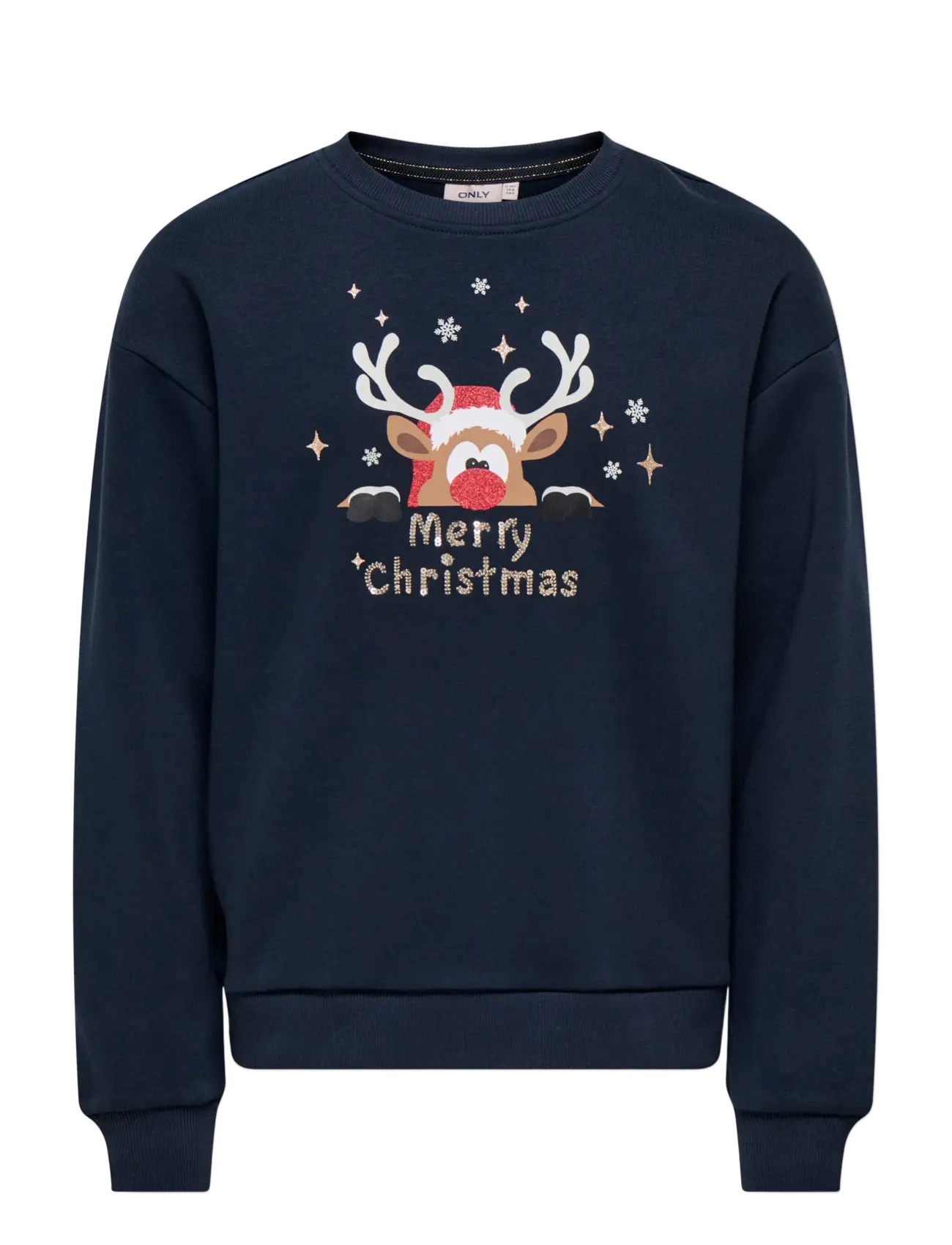 Kids Only KOGYDA LIFE XMAS L/S O-NECK BOX SWT - Oberteile - NIGHT SKY / navy