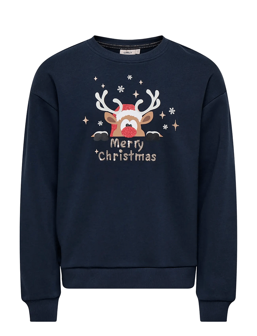 Kids Only - KOGYDA LIFE XMAS L/S O-NECK BOX SWT - sweat-shirt - night sky - 1