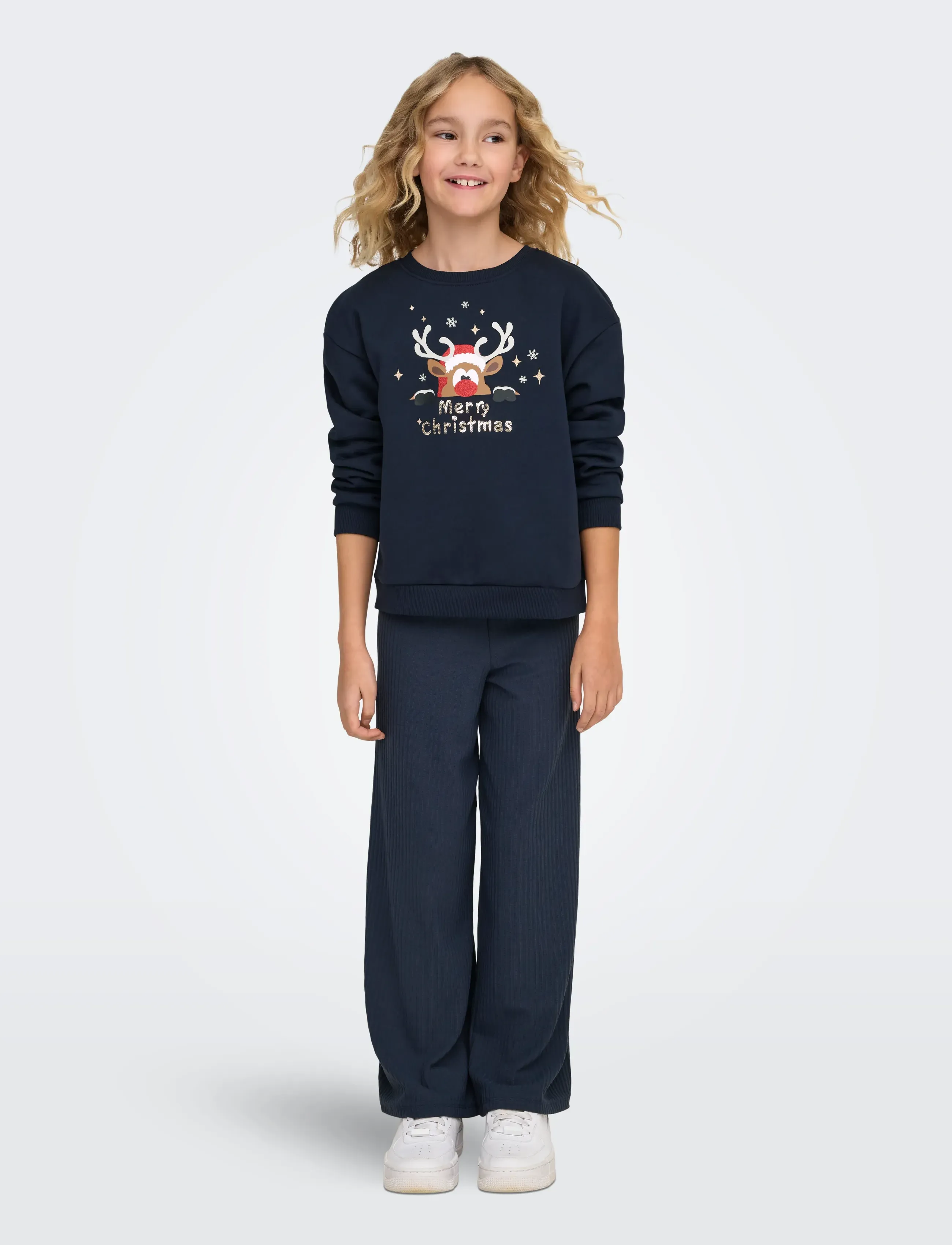 Kids Only - KOGYDA LIFE XMAS L/S O-NECK BOX SWT - sweat-shirt - night sky - 4