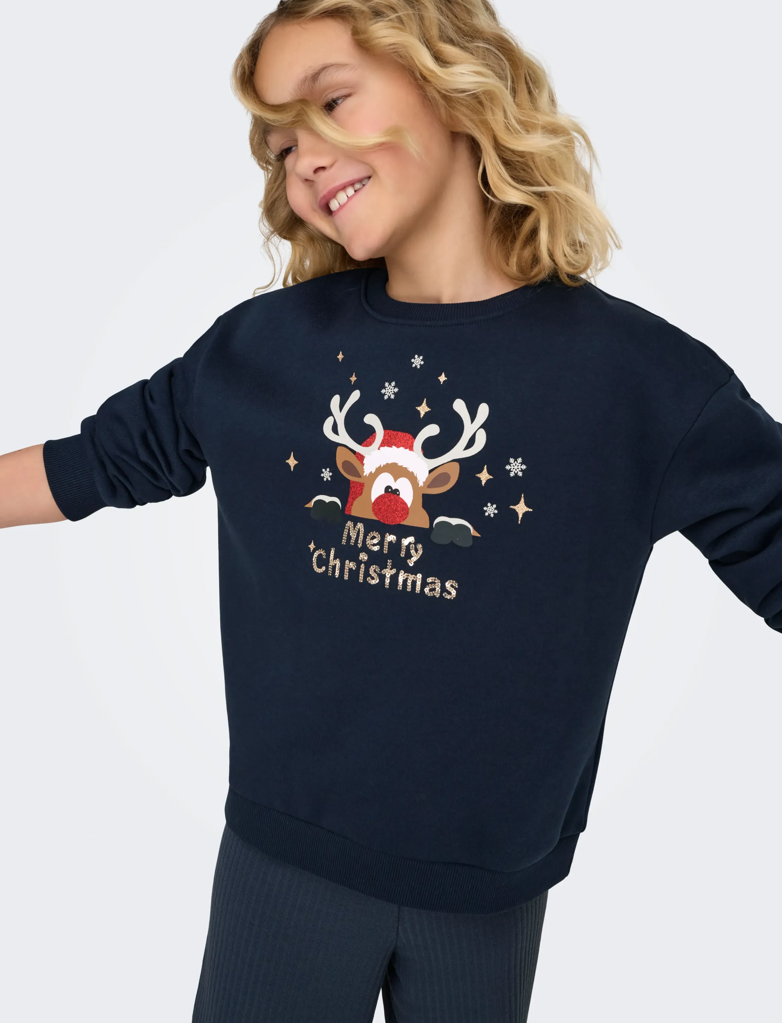 Kids Only - KOGYDA LIFE XMAS L/S O-NECK BOX SWT - sweat-shirt - night sky - 5