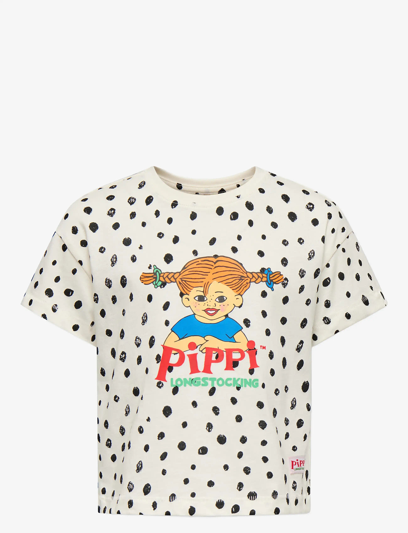 Kids Only - KMGPIPPA LIFE S/S BOXY PRINTED TEE JRS - kortärmade t-shirts - egret - 0