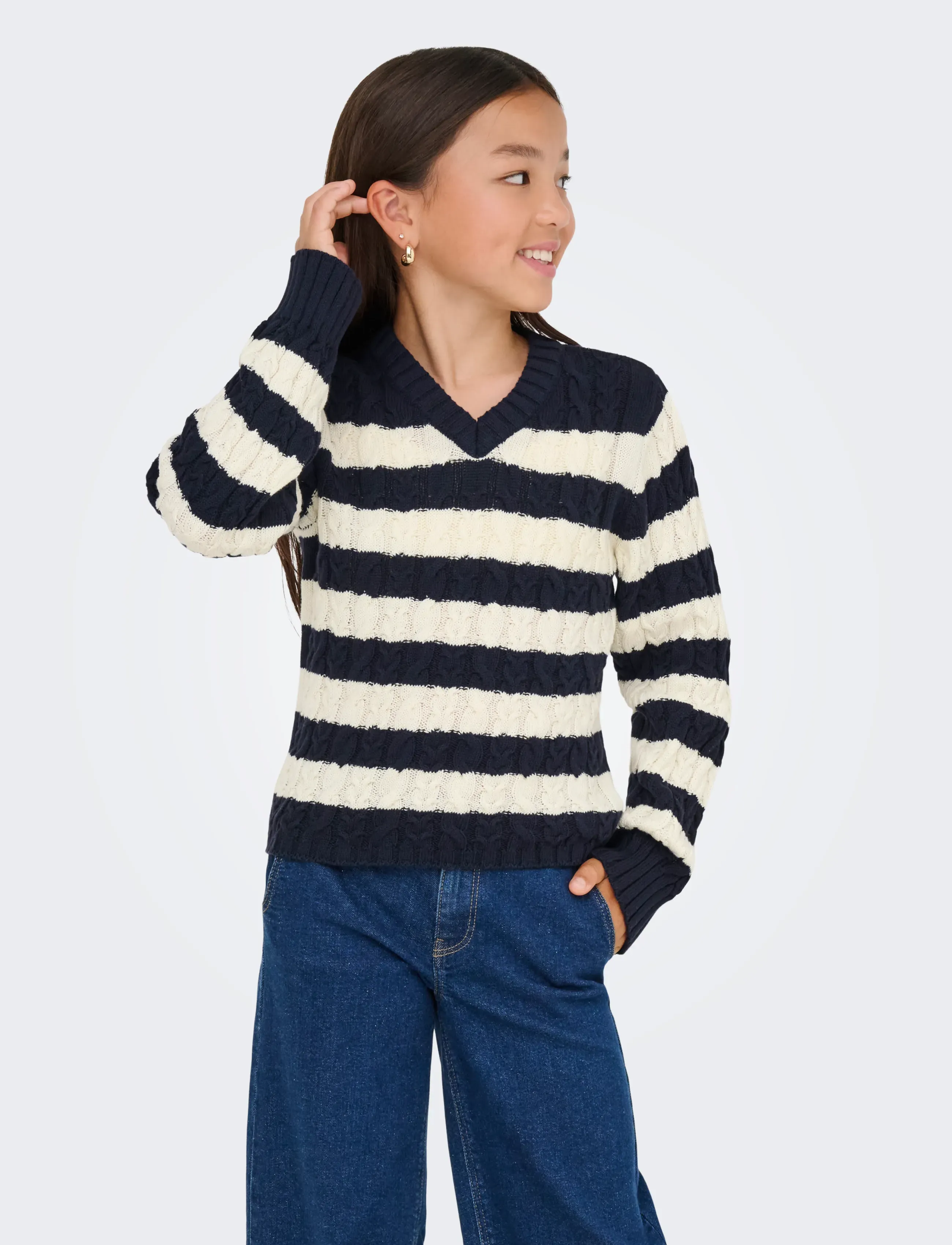 Kids Only - KOGJANNY LIFE L/S V-NECK KNT - night sky - 0