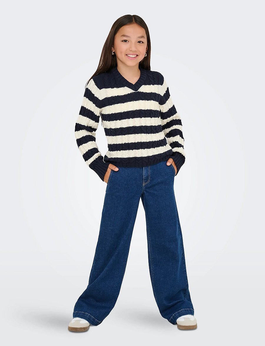 Kids Only - KOGJANNY LIFE L/S V-NECK KNT - night sky - 4