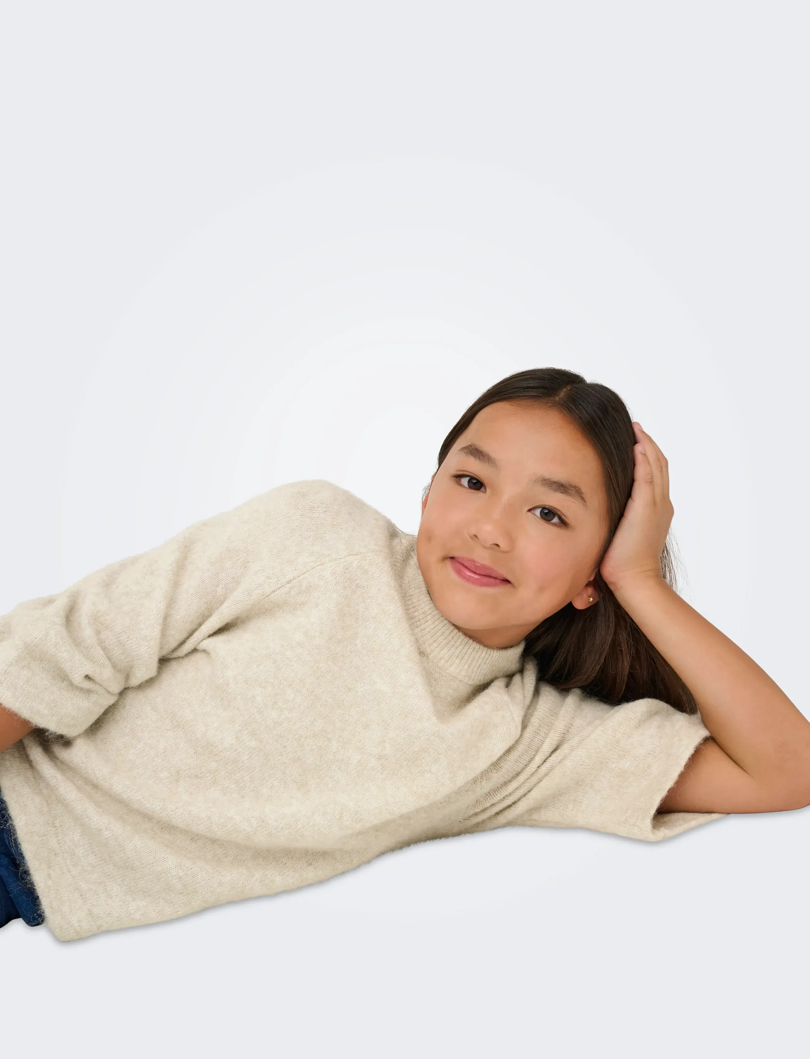 Kids Only - KOGEDENA LIFE 4/5 SLEEVE O-NECK KNT - pulls - pumice stone - 4
