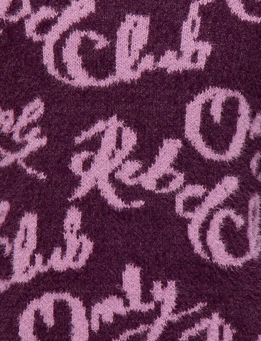 Kids Only - KOGDINA L/S JACQUARD O-NECK KNT - trøjer - mauve wine - 2