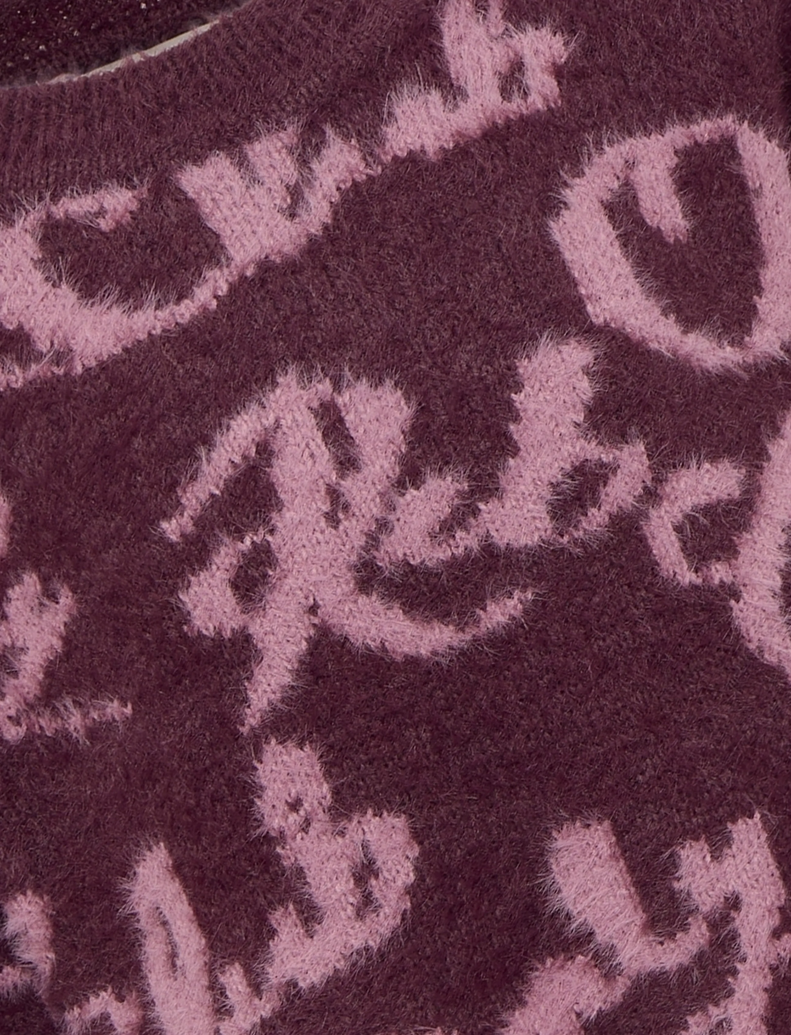 Kids Only - KOGDINA L/S JACQUARD O-NECK KNT - trøjer - mauve wine - 2