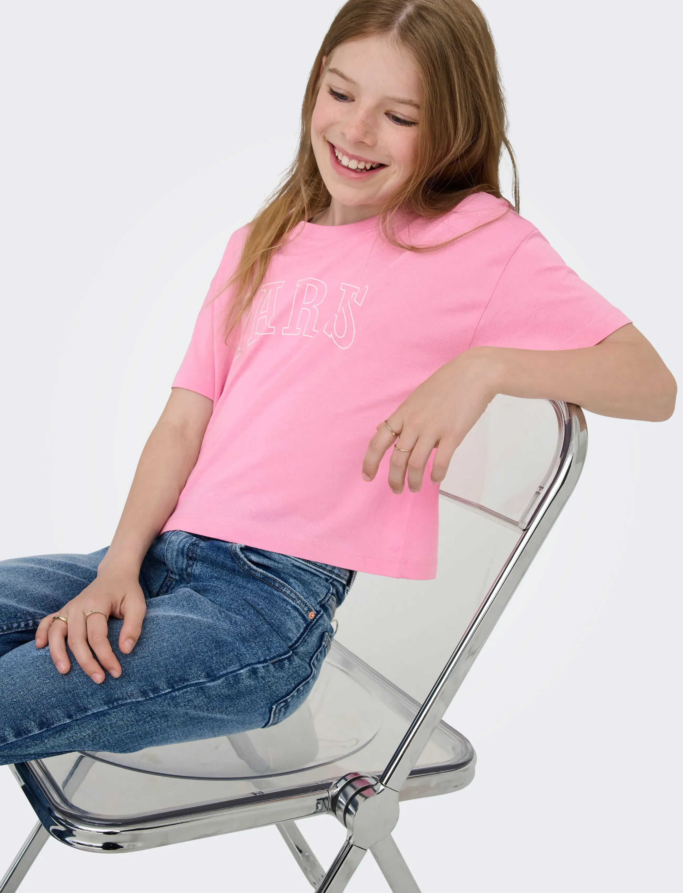 Kids Only - KOGREXA CITY S/S TOP OT JRS - kortærmede t-shirts - sea pink - 5