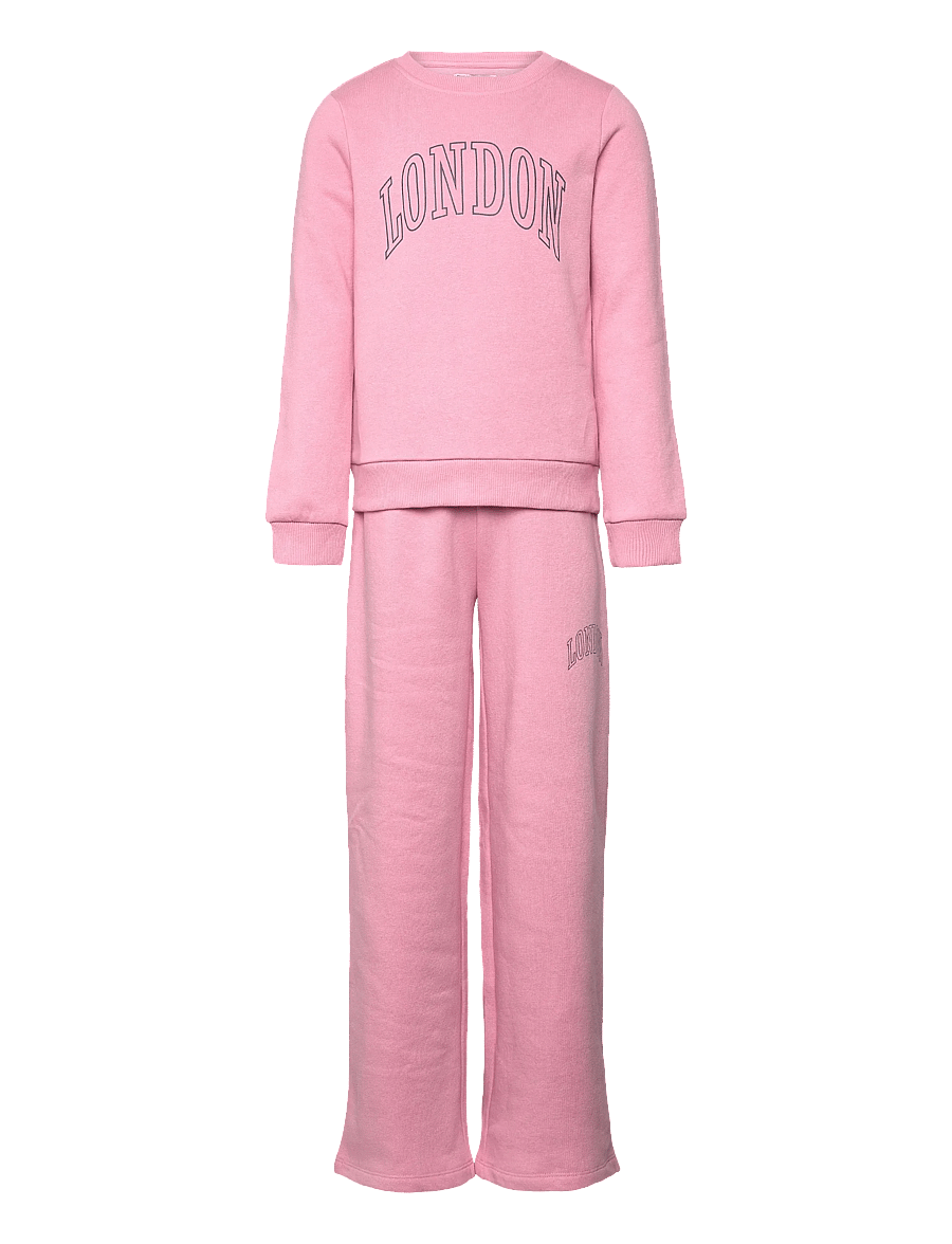 Kids Only - KOGLINNA CITY SWEAT/PANTS SET OT SWT - joggingsæt - sea pink - 1