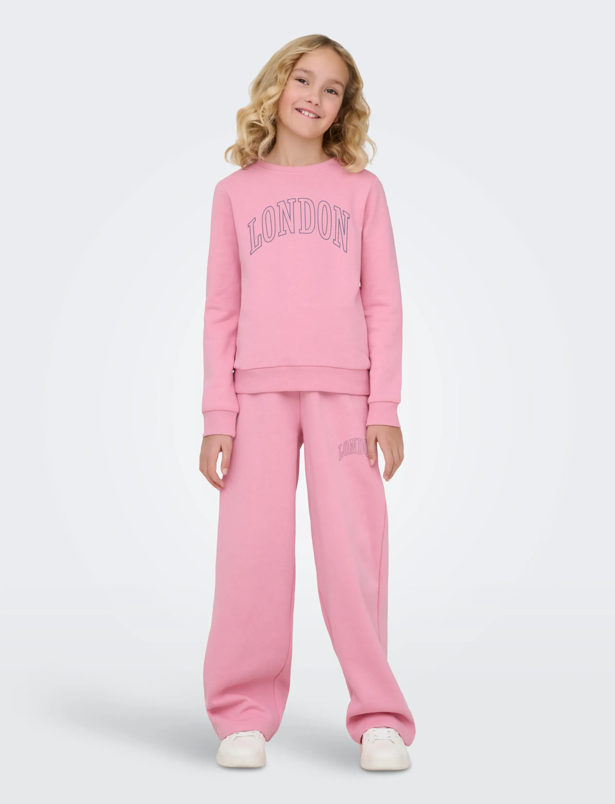 Kids Only KOGLINNA CITY SWEAT/PANTS SET OT SWT - Set - SEA PINK / pink/rose
