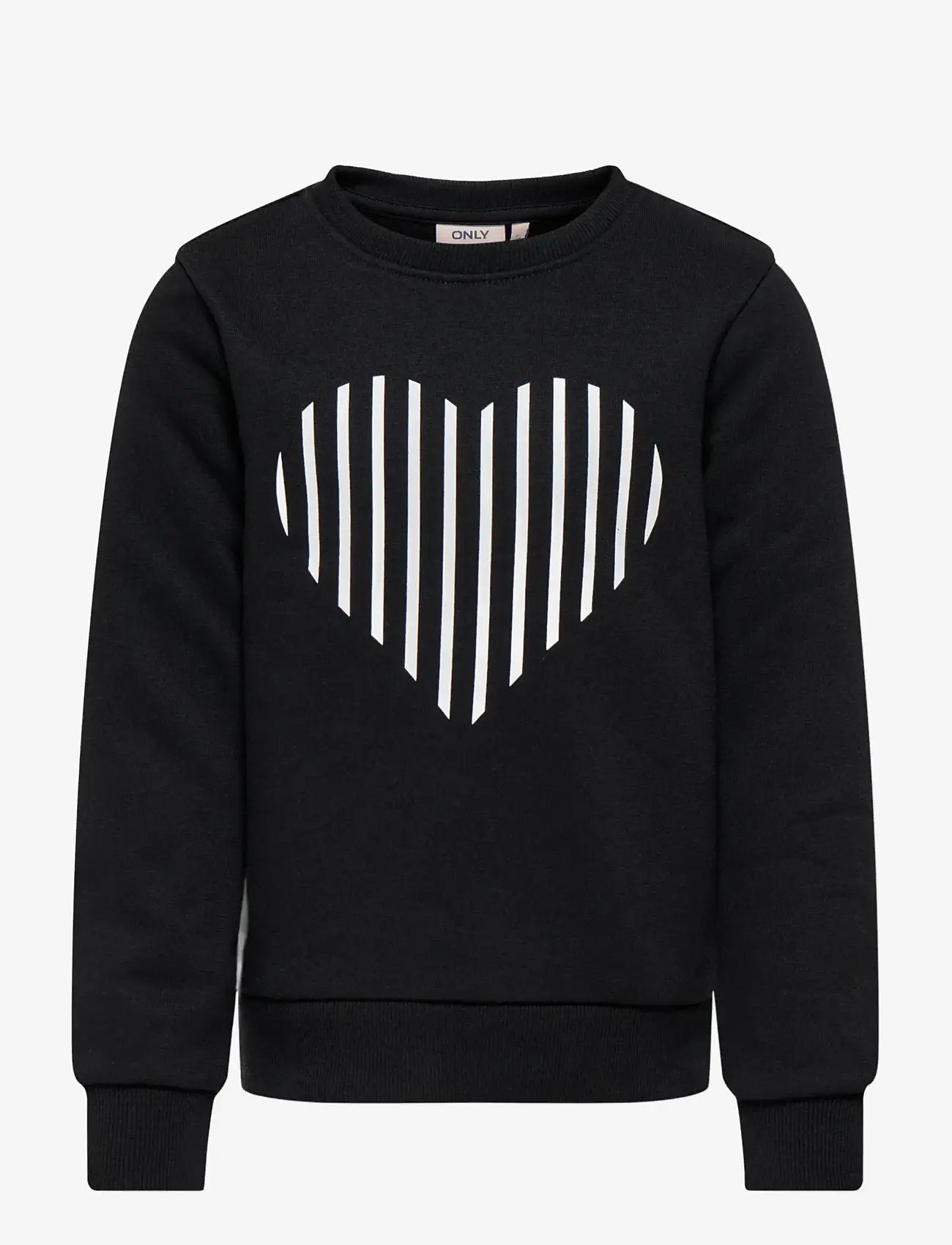 Kids Only - KOGLINNA HEART O-NECK SWEAT OT SWT - sweatshirts - black - 0