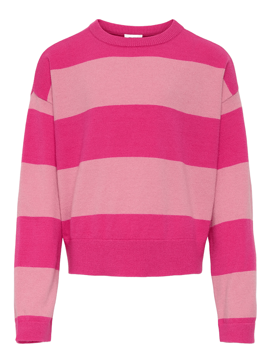 Kids Only - KOGTALA LS STRIPE ONECK OT KNT - pullover - magenta - 0