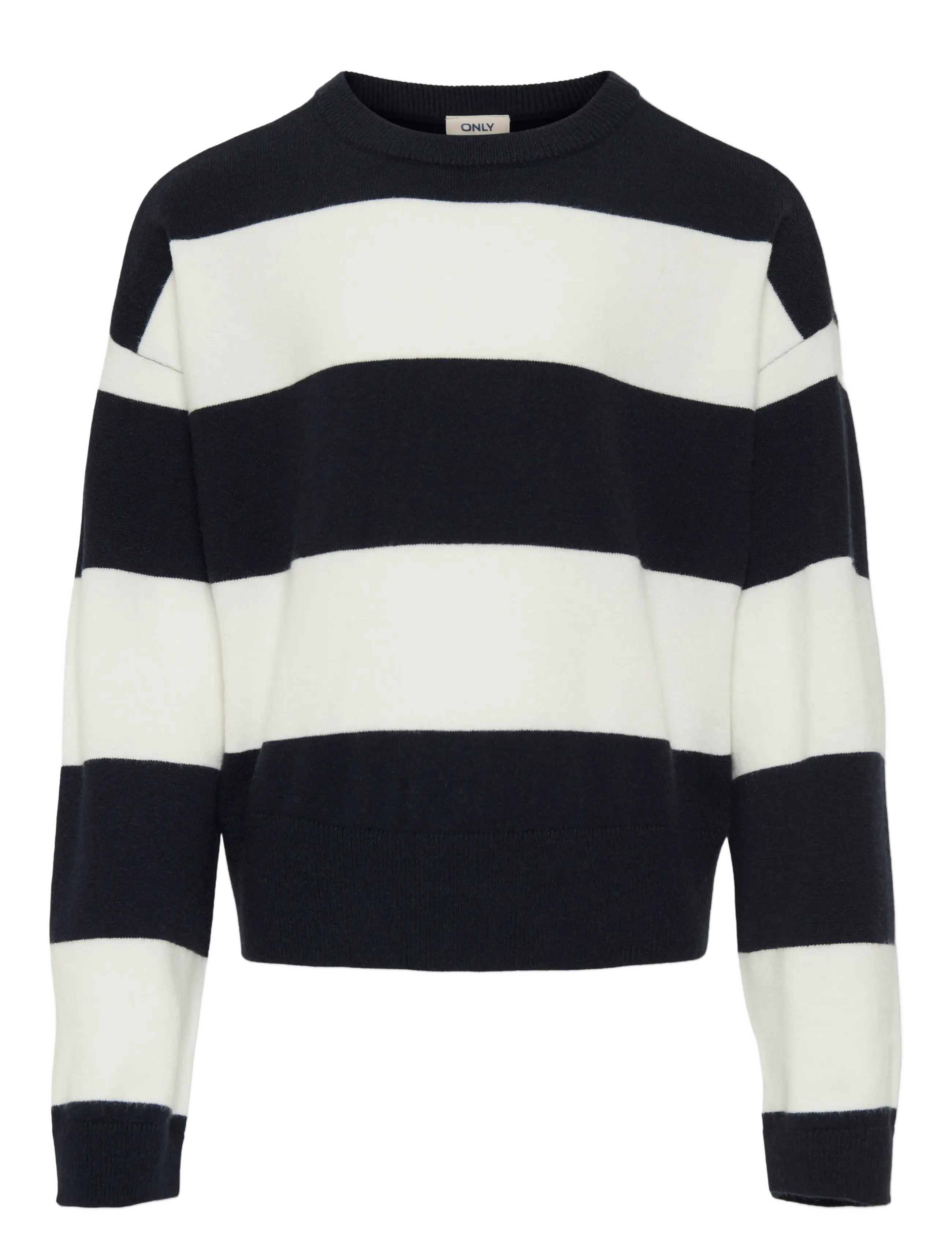 Kids Only Kogtala Ls Stripe Oneck Ot Knt, 122-128, Navy, Strik > Pullovere, Børn