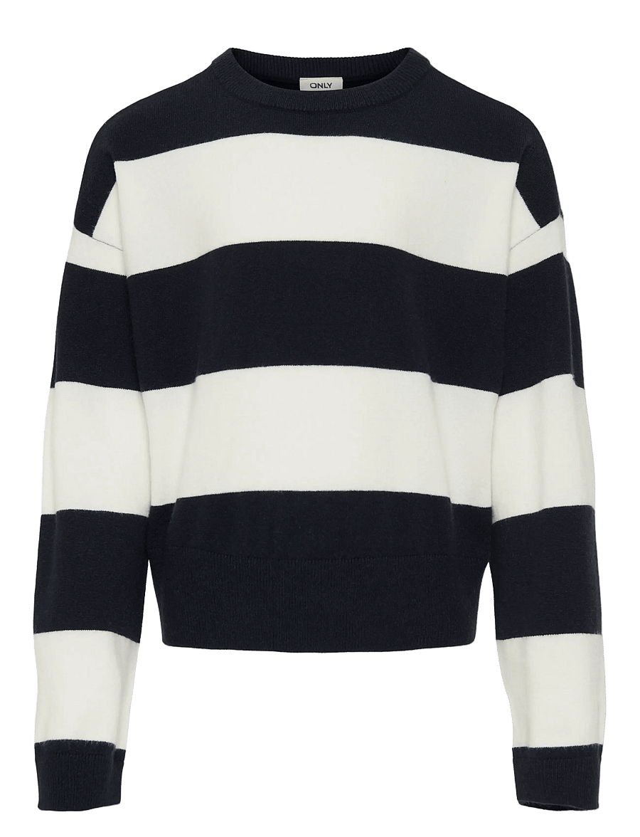 Kids Only - KOGTALA LS STRIPE ONECK OT KNT - stickade tröjor - night sky - 0