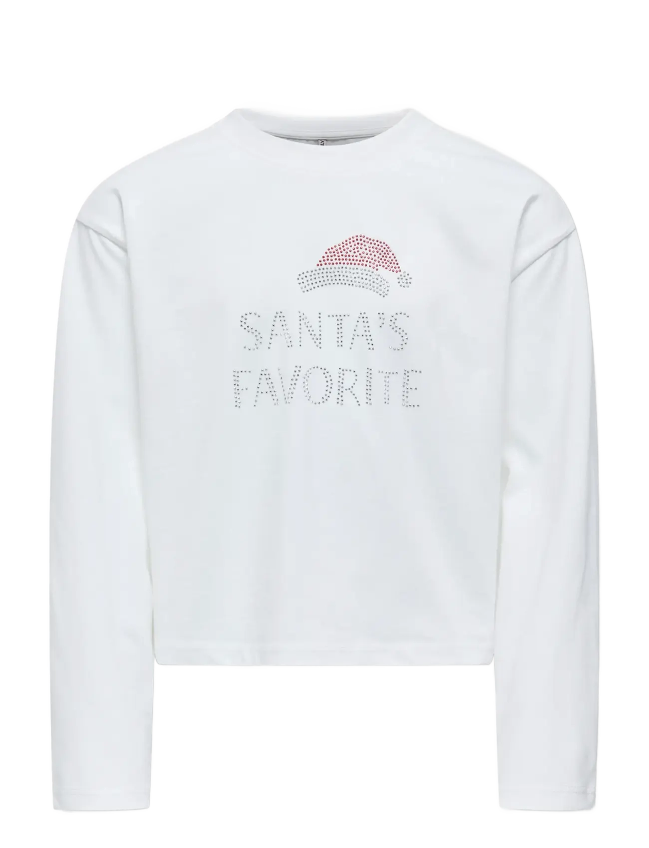 Kids Only KOGRIRI LIFE XMAS L/S STONES TOP JRS - Oberteile - CLOUD DANCER / white