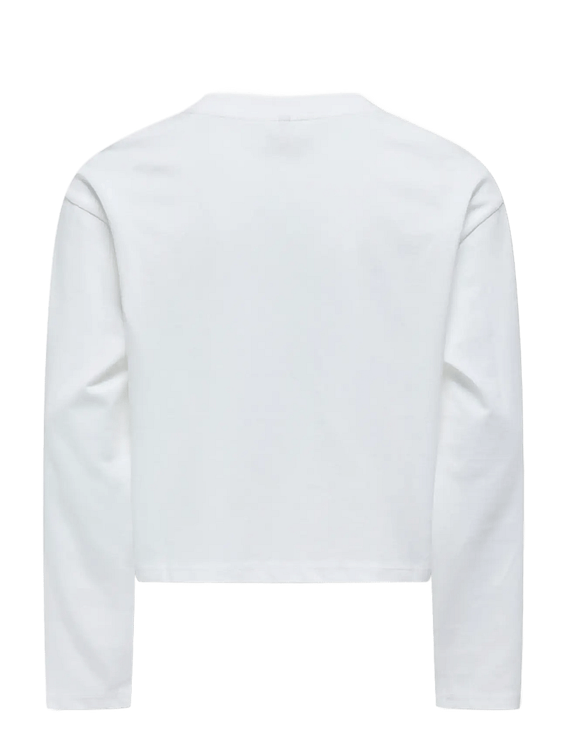 Kids Only - KOGRIRI LIFE XMAS L/S STONES TOP JRS - langærmede t-shirts - cloud dancer - 1