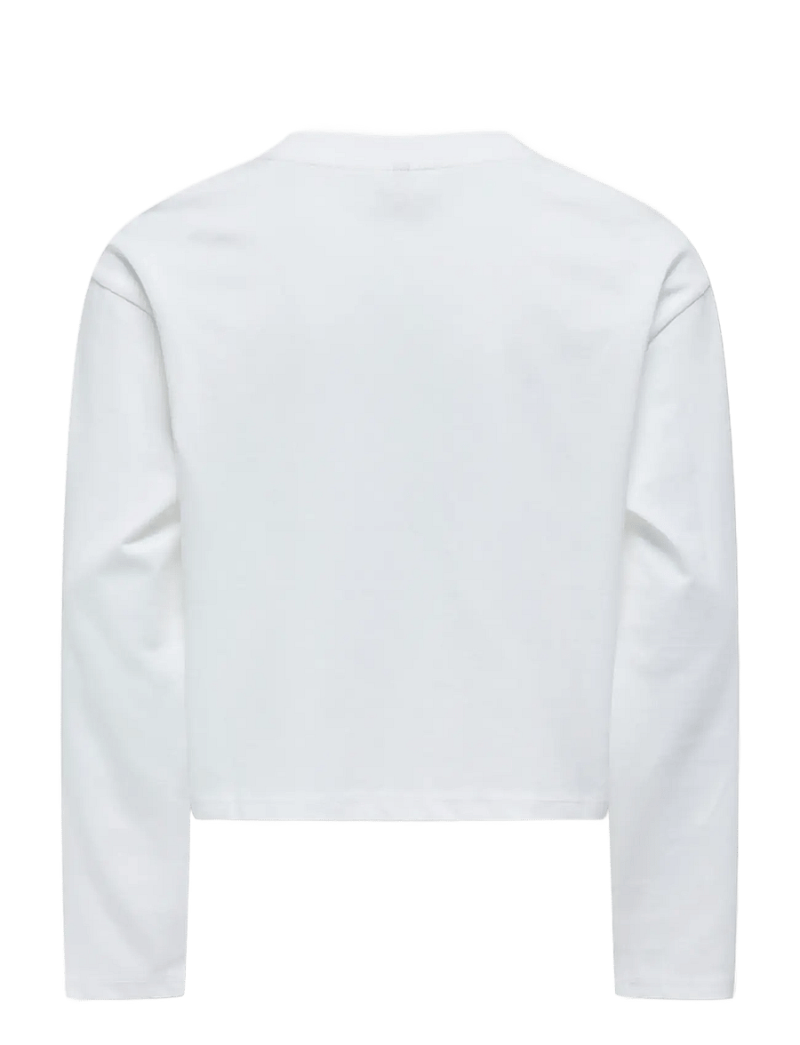Kids Only - KOGRIRI LIFE XMAS L/S STONES TOP JRS - långärmade t-shirts - cloud dancer - 1