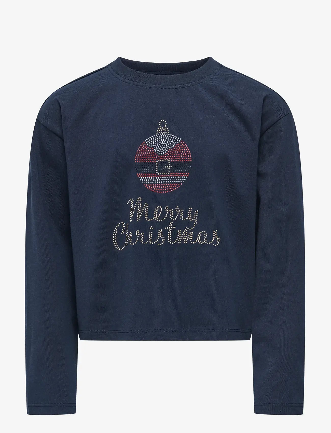 Kids Only - KOGRIRI LIFE XMAS L/S STONES TOP JRS - langærmede t-shirts - night sky - 0