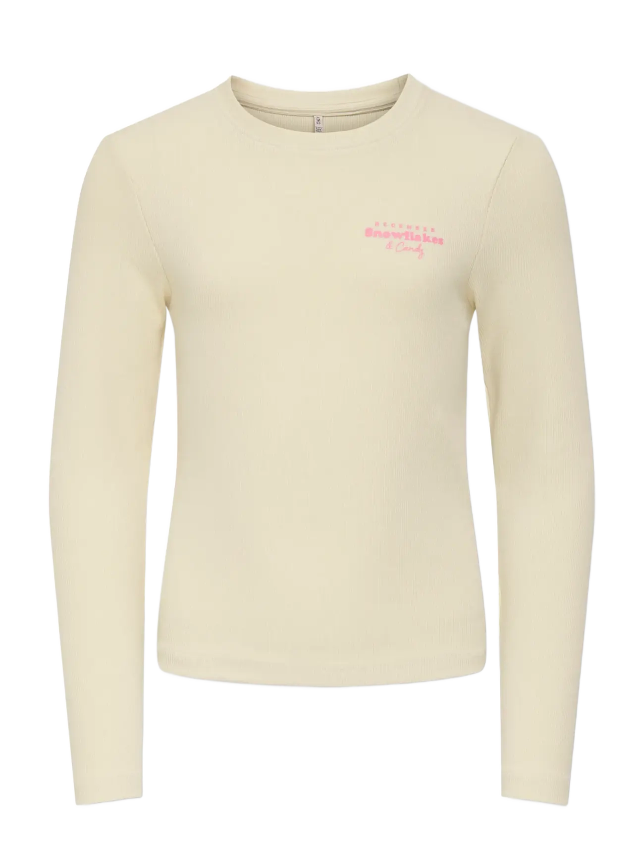 Kids Only KOGBELLA XMAS LIFE L/S O-NECK TOP JRS - Tops - BIRCH / cream