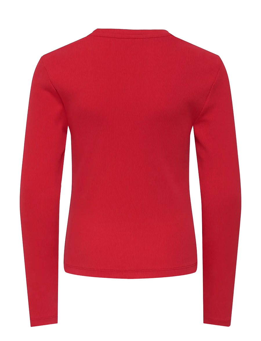 Kids Only - KOGBELLA XMAS LIFE L/S O-NECK TOP JRS - langärmelig - salsa - 1