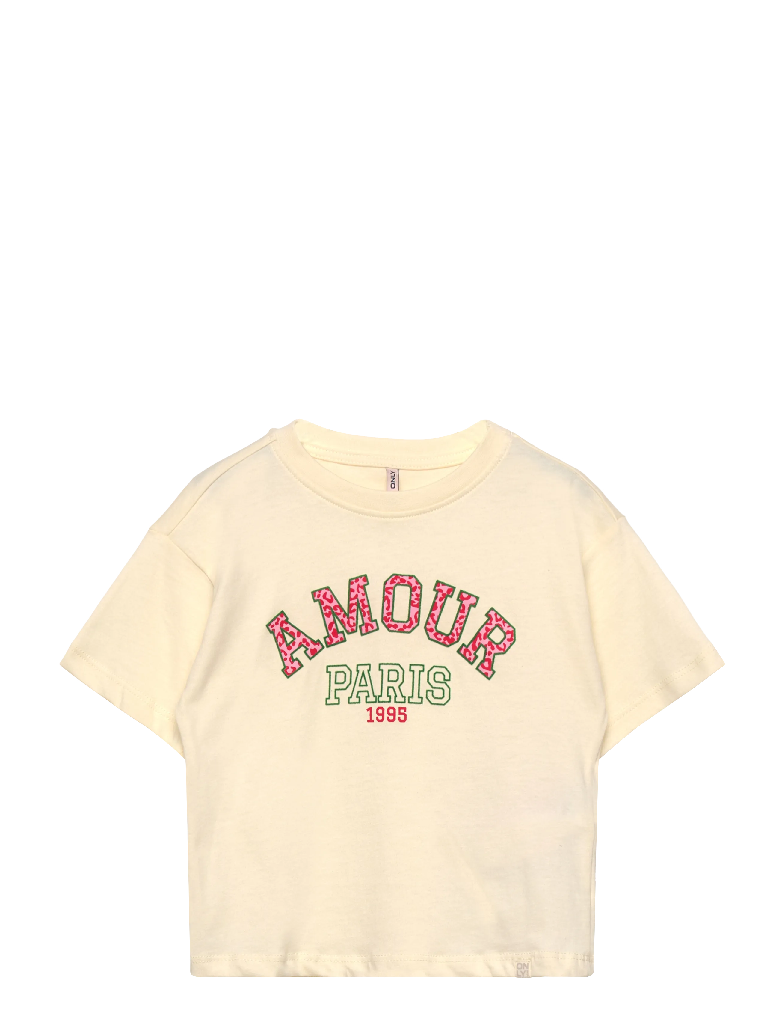 Kids Only KMGJULITTA LIFE S/S LOOSE TEE JRS - T-shirts - ANTIQUE WHITE / cream