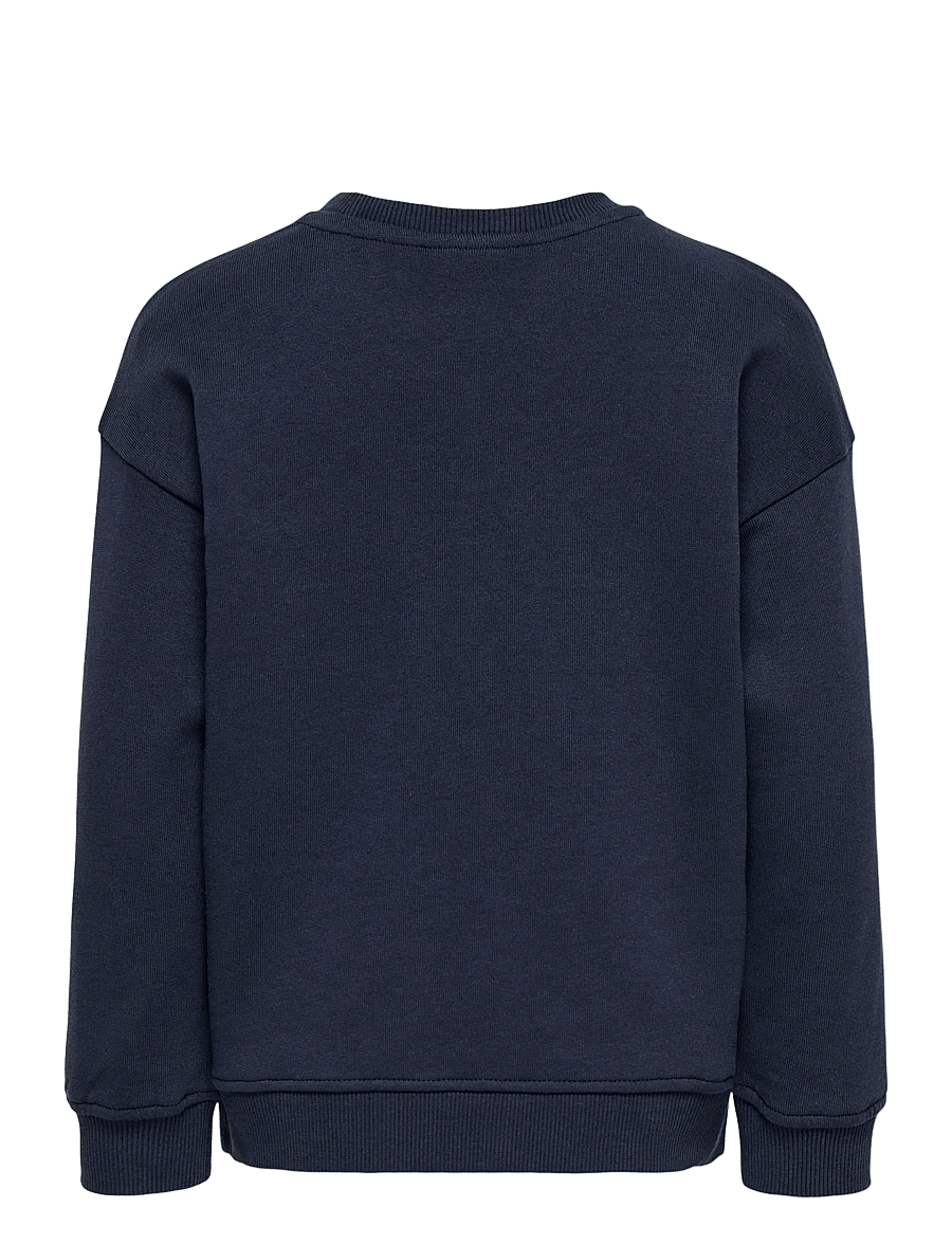Kids Only - KMGLEOPAULA LIFE L/S LOOSE PULLO BRU SWT - sweatshirts - night sky - 1