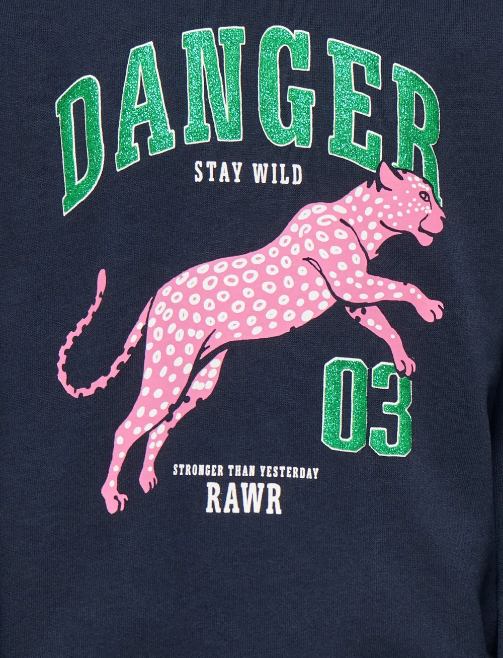 Kids Only - KMGLEOPAULA LIFE L/S LOOSE PULLO BRU SWT - sweatshirts - night sky - 2