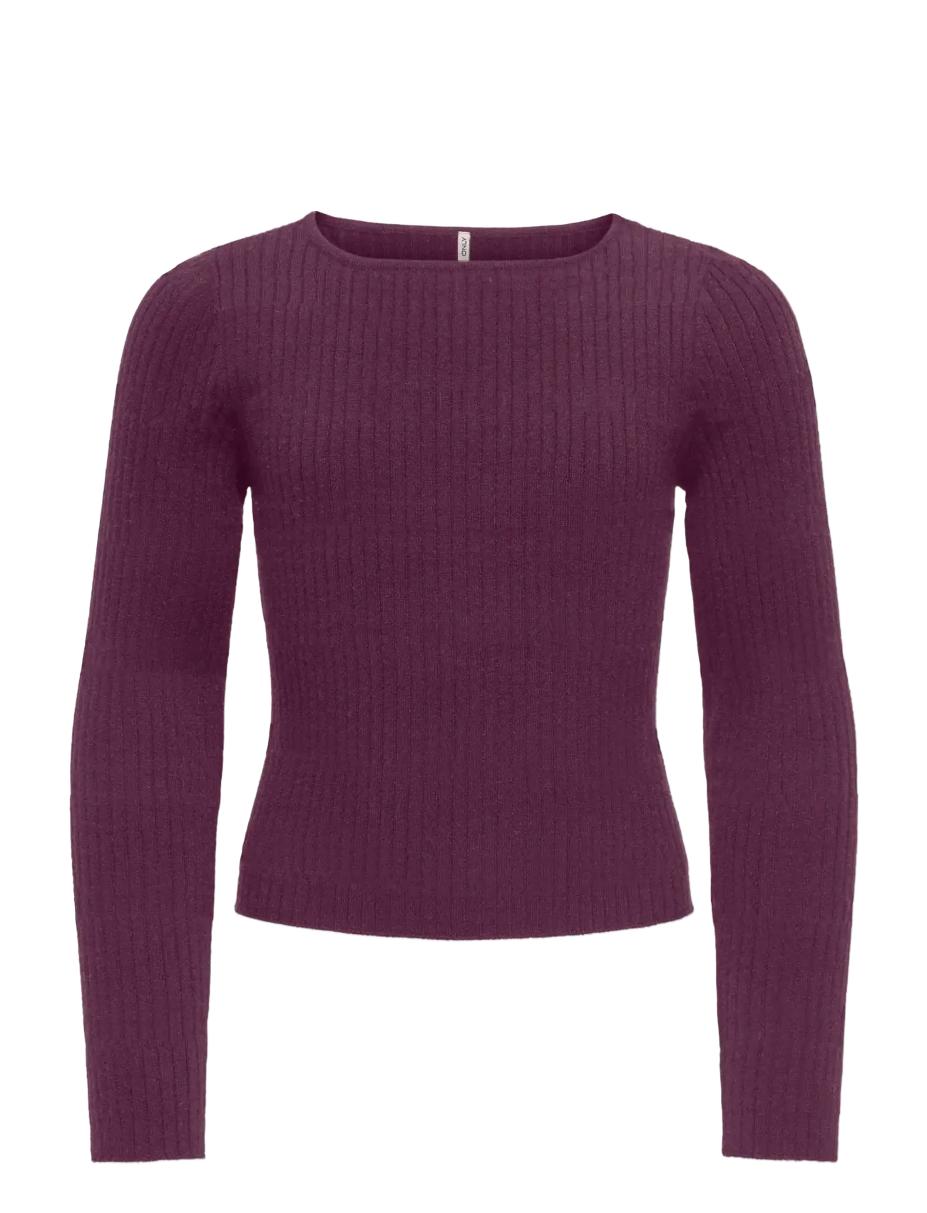 Kids Only KOGIBI LS RIB BOATNECK CP KNT NOOS - Oberteile - MAUVE WINE / burgundy