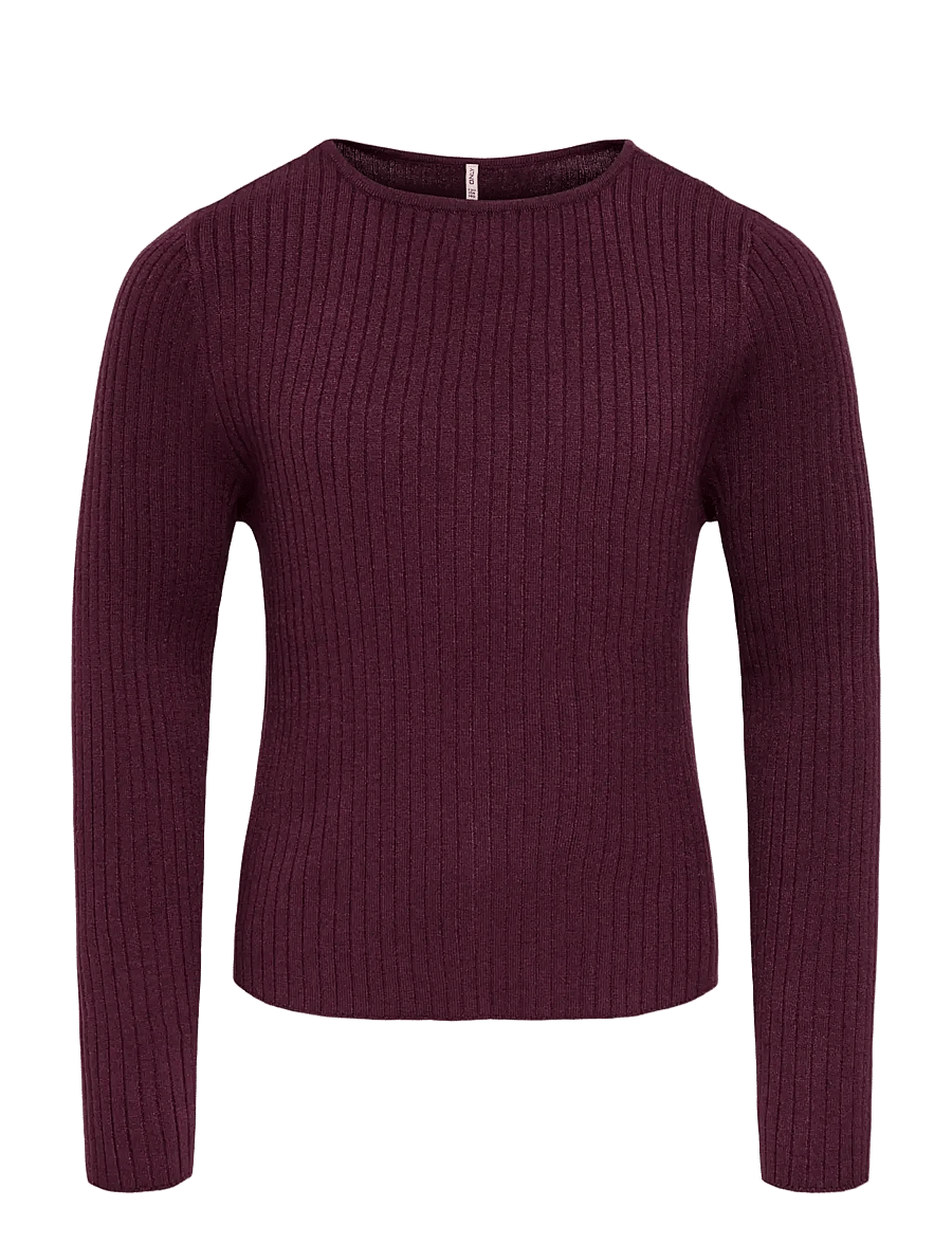 Kids Only - KOGIBI LS RIB BOATNECK CP KNT NOOS - pullover - winetasting - 0