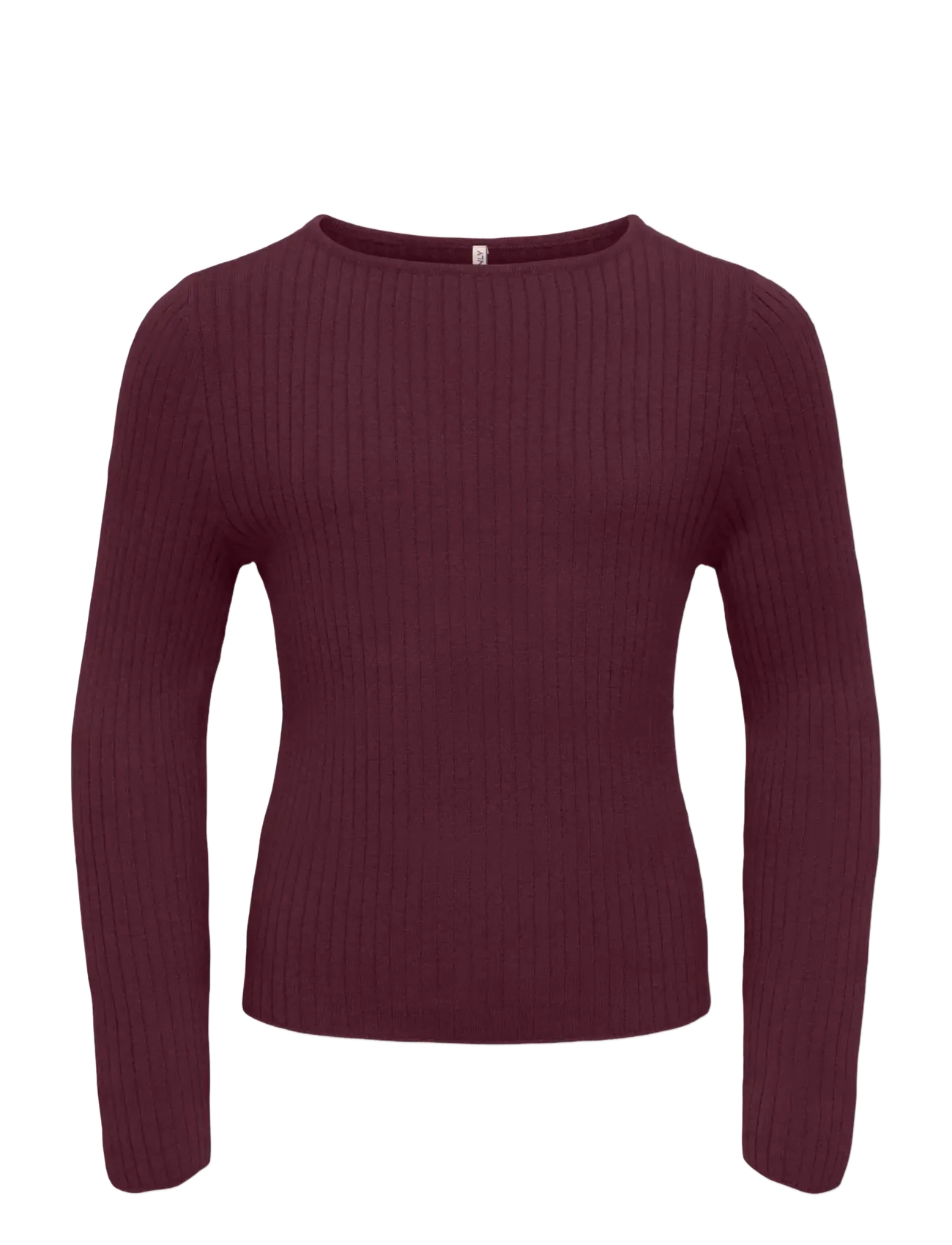 Kids Only KOGIBI LS RIB BOATNECK CP KNT NOOS - Tøj - WINETASTING / burgundy