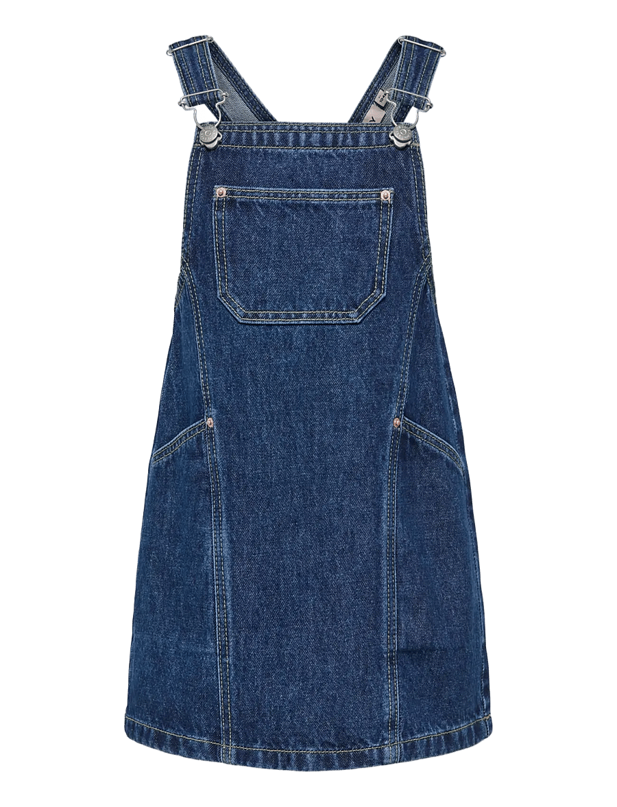 Kids Only - KMGCILLE SHORT SPENCER DRESS DNM AKM - robes pour bébés sans manches - dark blue denim - 0
