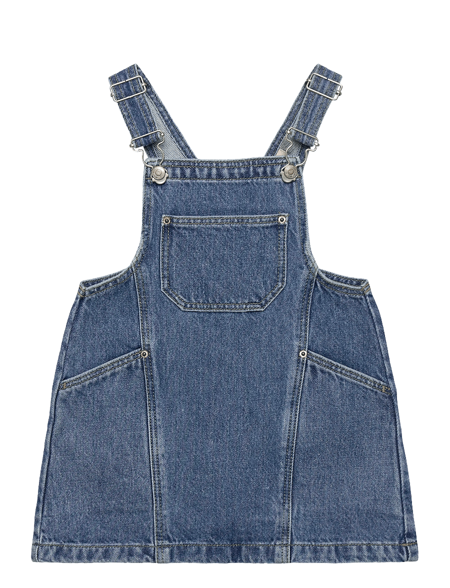 Kids Only - KMGCILLE SHORT SPENCER DRESS DNM AKM - robes pour bébés sans manches - medium blue denim - 1
