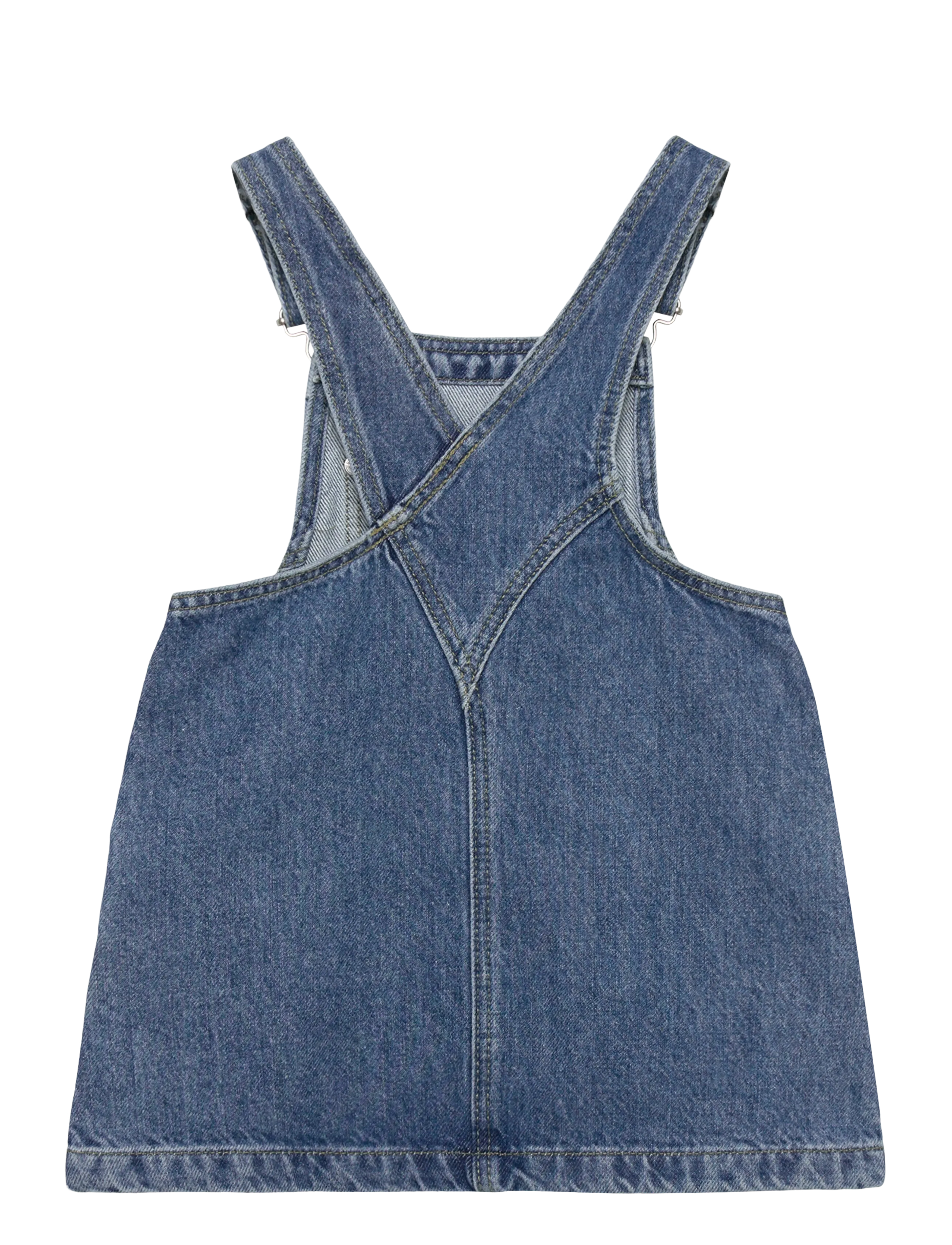 Kids Only - KMGCILLE SHORT SPENCER DRESS DNM AKM - sleeveless baby dresses - medium blue denim - 2