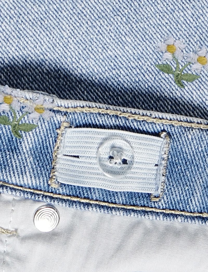 Kids Only - KOGSIRI FRONT SLIT EMB SKIRT DNM AZG - midi-röcke - light blue denim - 2