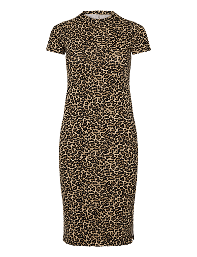 Koglive Love Life S/S Mid Calf Dress Jrs - KortæRmede Hverdagskjoler