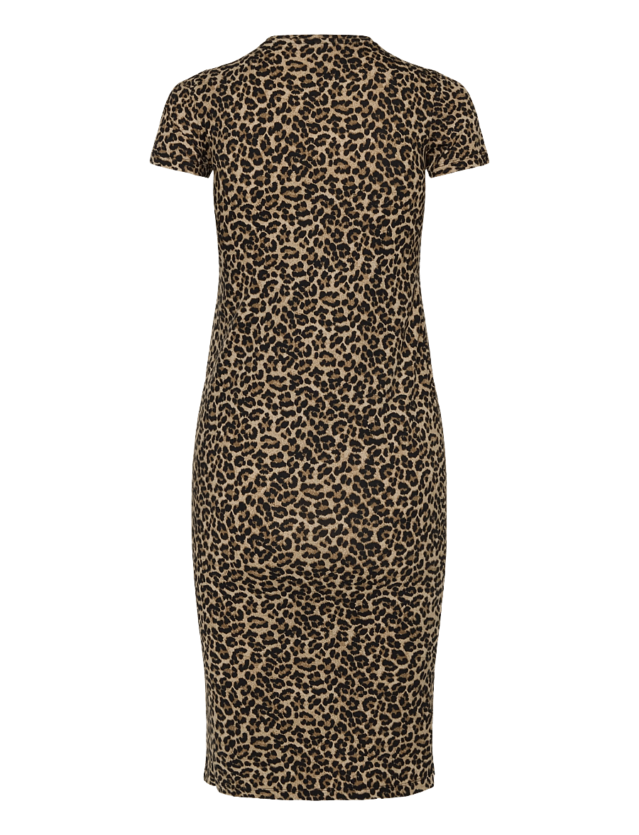Kids Only - KOGLIVE LOVE LIFE S/S MID CALF DRESS JRS - kortærmede hverdagskjoler - ginger root - 1